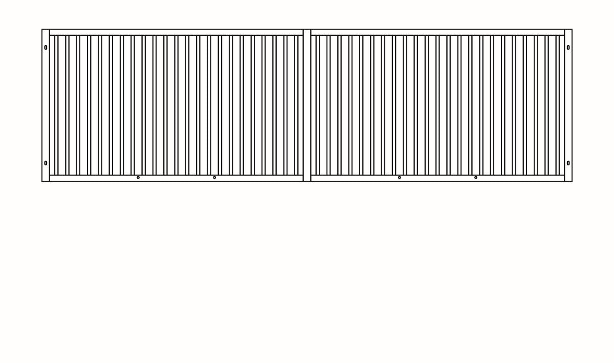 Aufsatzgitter für gemauerte Wände