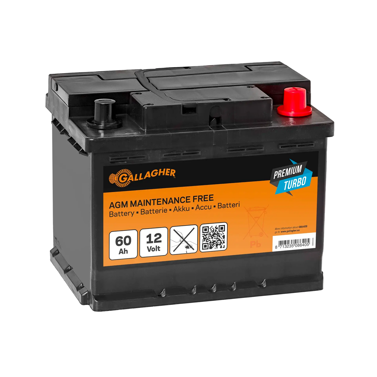 Weidezaunakku 12V Premium Turbo AGM
