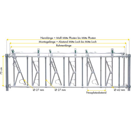 Kälber-Selbstfangfressgitter Typ SSV