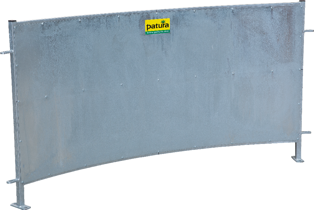 Kurvenhorde, blechverkleidet, Höhe 1,00 m