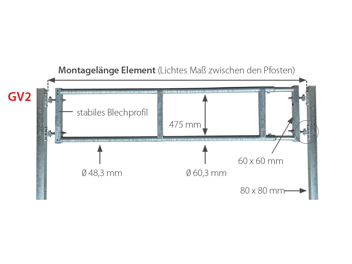 Abtrennung GV2 ausziehbar