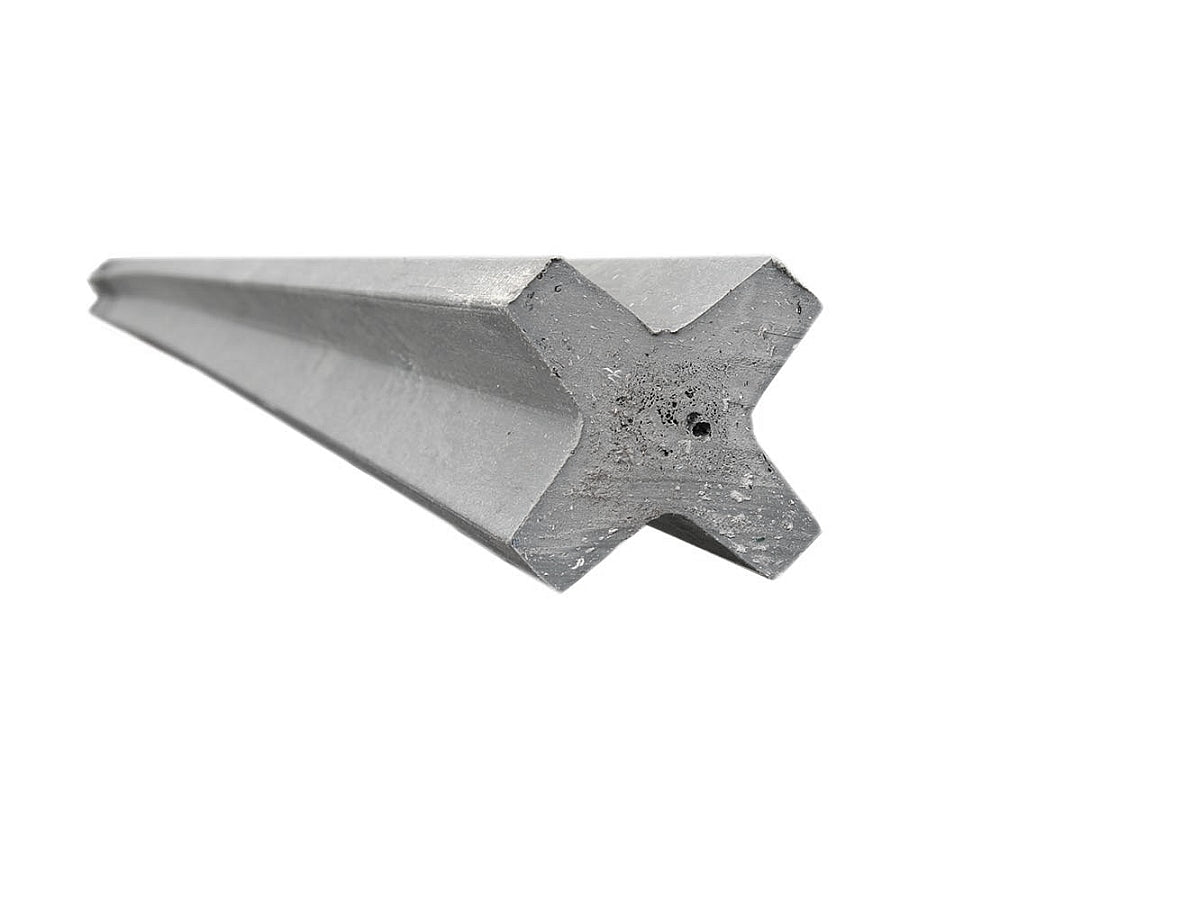 Recycling KS-Zaunpfahl mit Spitze grau