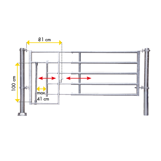 Abtrennung Kälberschlupf R5