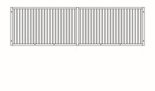 Aufsatzgitter für gemauerte Wände