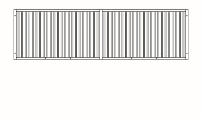 Aufsatzgitter für gemauerte Wände