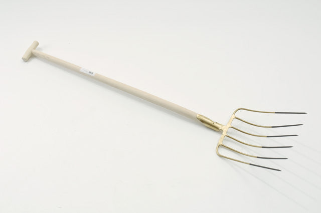Strohgabel 6 Zinken mit T-Stiel