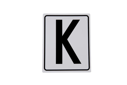 Bahnbuchstaben Kunststoff zum Anschrauben