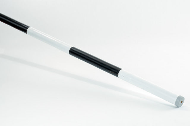 Hindernisstangen aus Holz, schwarz/weiß