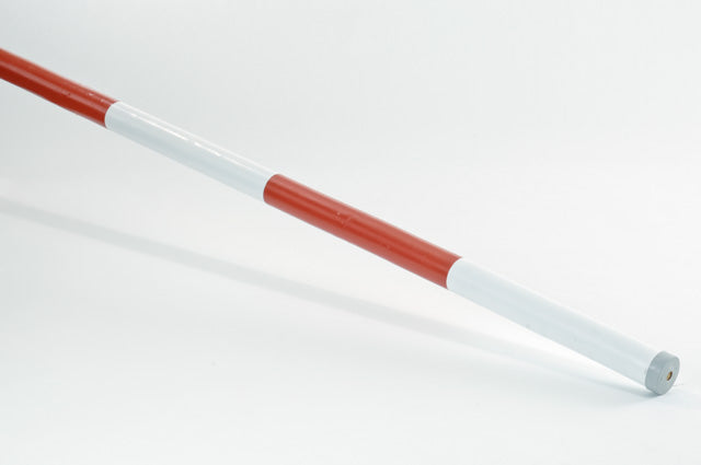 Hindernisstangen aus Holz, rot/weiß