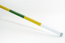 Hindernisstangen aus Holz, weiß/gelb/grün