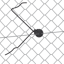 Abstand-Isolator für Maschendraht schwarz 25 Stück