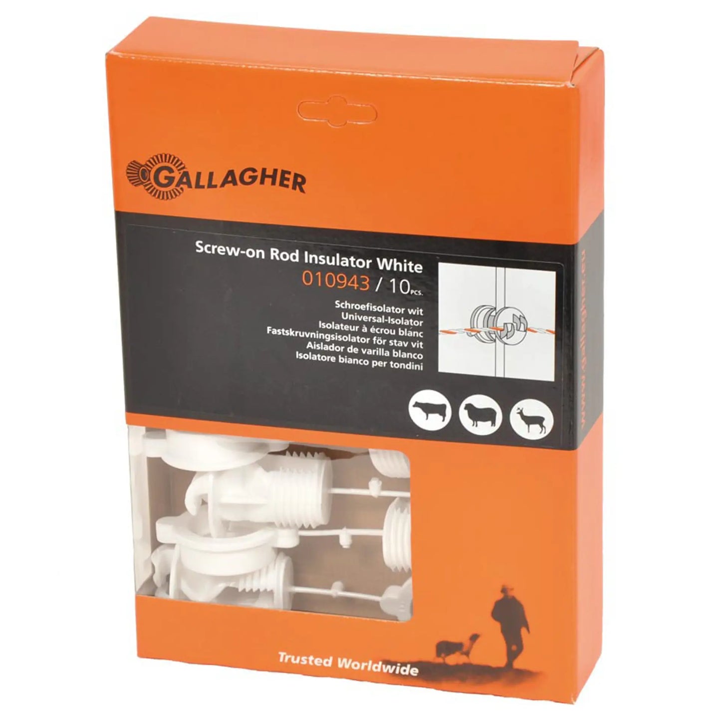 Universal-Schraubisolator Für ø6 bis 14mm pfahl 10 Stück