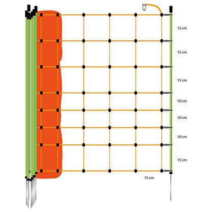 Schafnetz, orange 90/1-14/G-50 m