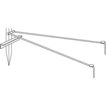Ausleger für Montagepfähle