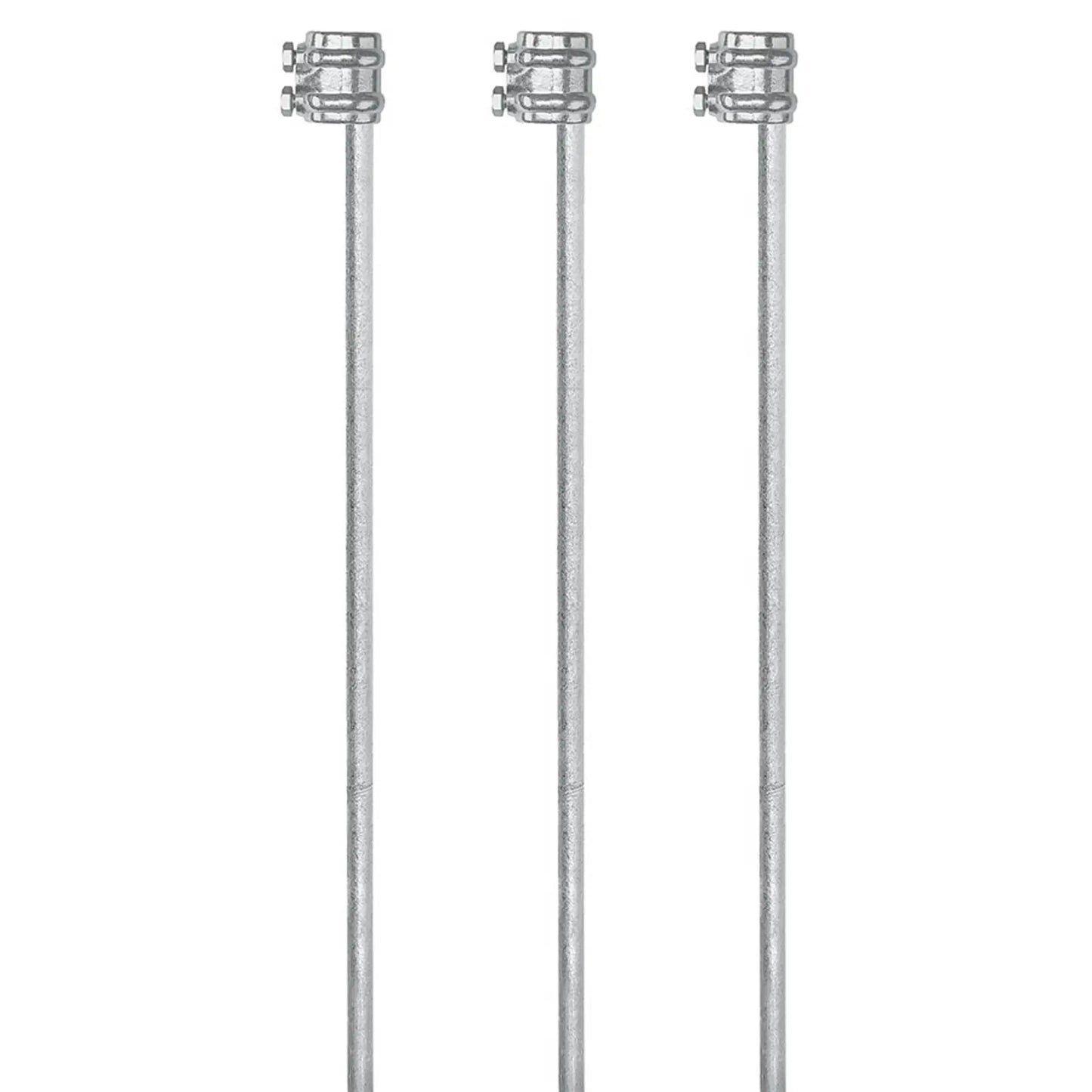 Erdstab 1 m mit Erdungsklemme 3 Stück