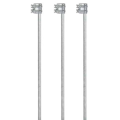 Erdstab 1 m mit Erdungsklemme 3 Stück