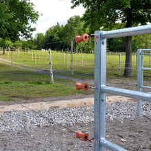 Torgriff-Isolator 2fach für Metallpfähle / M6 5 Stück