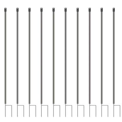 Kunststoffpfahl 19 mm schwarz 10 Stück