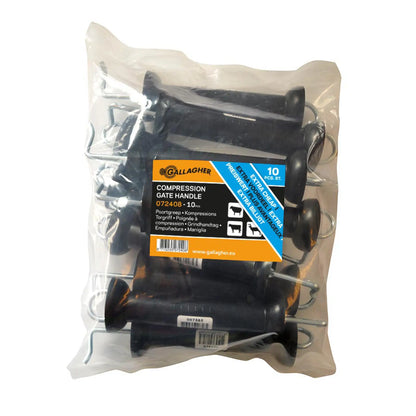 Kompressions Torgriff N-haken Schwarz 10 Stück