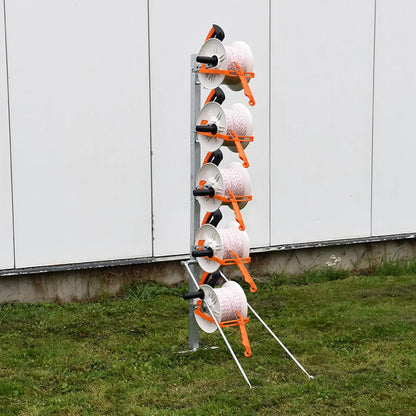 Montagepfahl 2,00 m für 5 Haspeln/Isolatoren