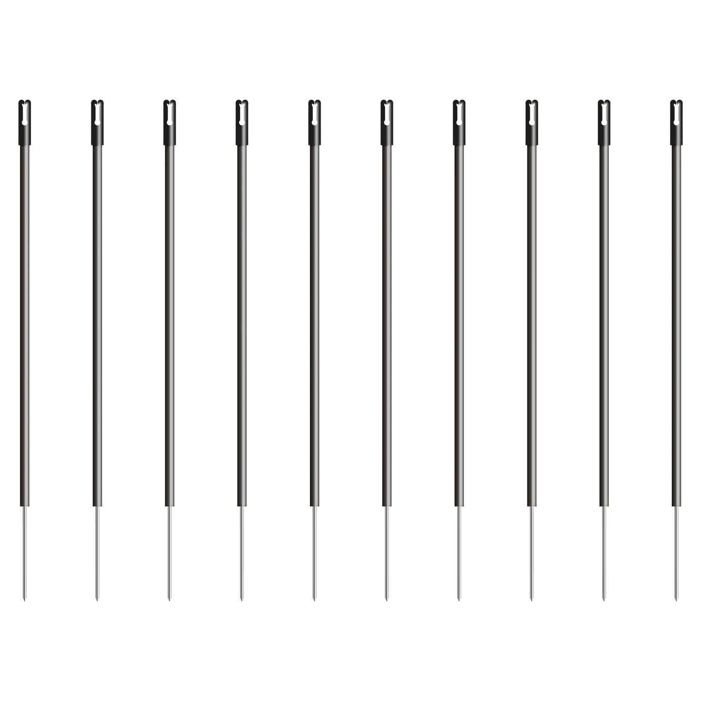 Kunststoffpfahl schwarz 13 mm 10 Stück