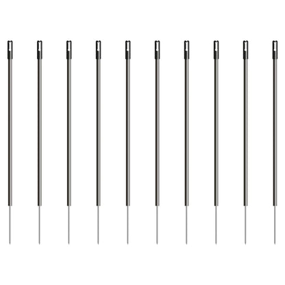 Kunststoffpfahl schwarz 13 mm 10 Stück