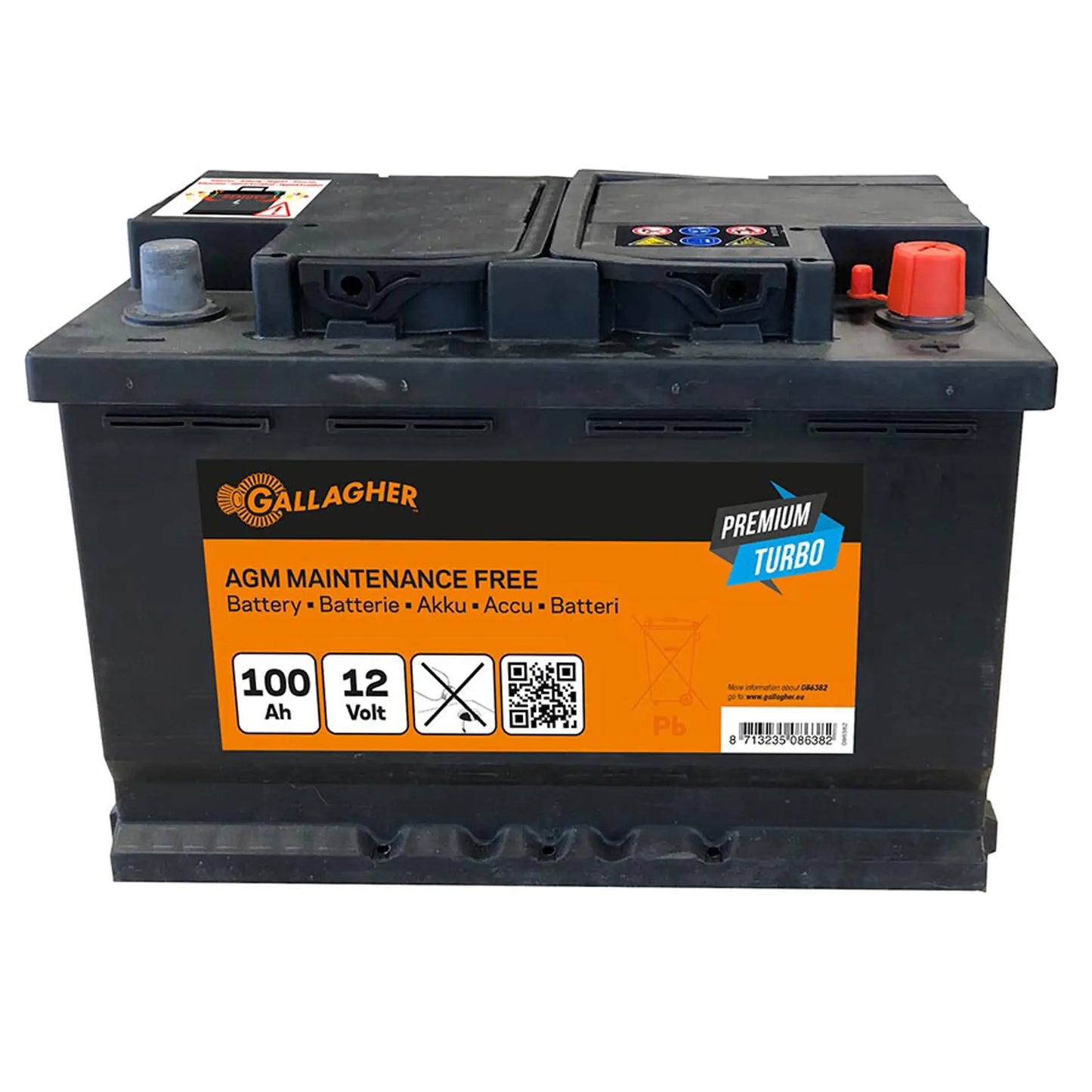 Weidezaunakku 12V Premium Turbo AGM