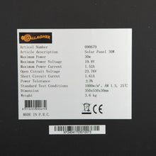 Solarmodul 30W inkl. Regler