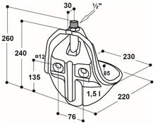 Rohrventil-Becken Mod. 20