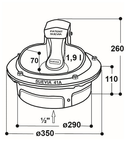 Zungenventil-Becken Modell 41A
