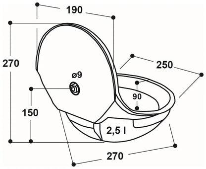 Anbau-Tränkebecken Modell 180P