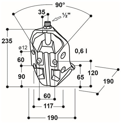 Rohrventil-Becken Mod. 370