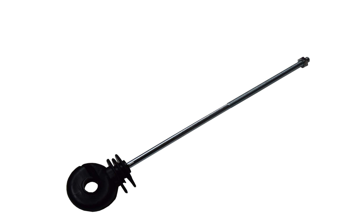 Ring-Isolatoren schwarz, M6-Gw.x 22cm 25er Btl.