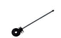 Ring-Isolatoren schwarz, M6-Gw.x 22cm 25er Btl.