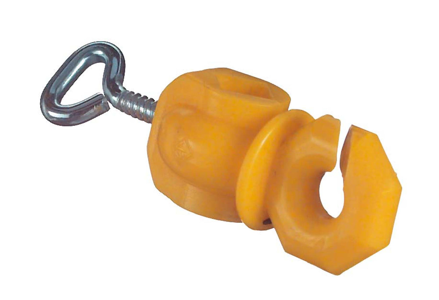 Zweitisolator mit Feststellschraube gelb