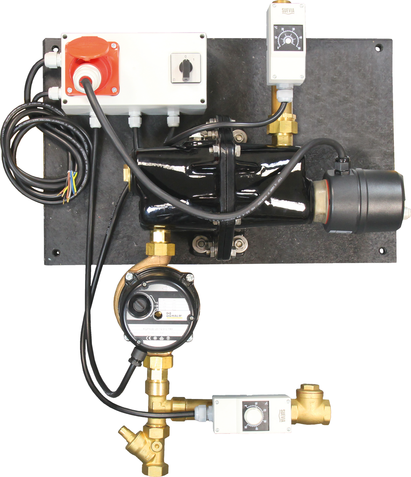 Umlaufheizsystem mit 400 W Pumpe