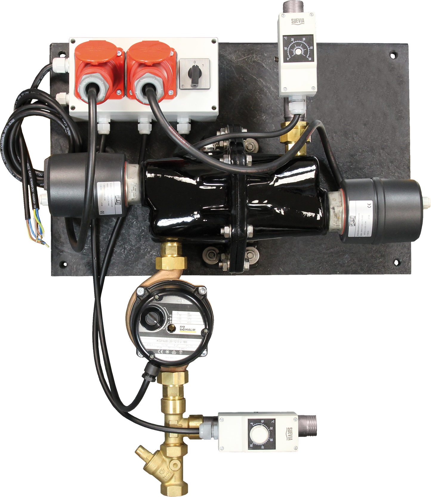 Umlaufheizsystem mit 400 W Pumpe