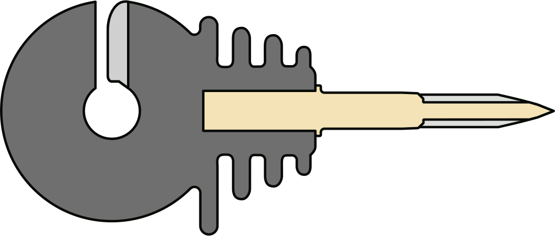 Ringisolator mit Holzgewinde