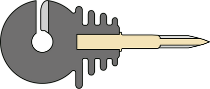 Ringisolator mit Holzgewinde