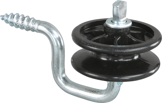 Eckrolle für Holzpfähle, mit Holzgewinde (10 Stück/Pack)