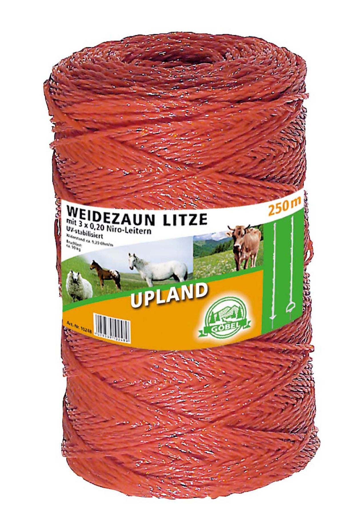 Kunststofflitze orange 250m 3 Niro-Leiter