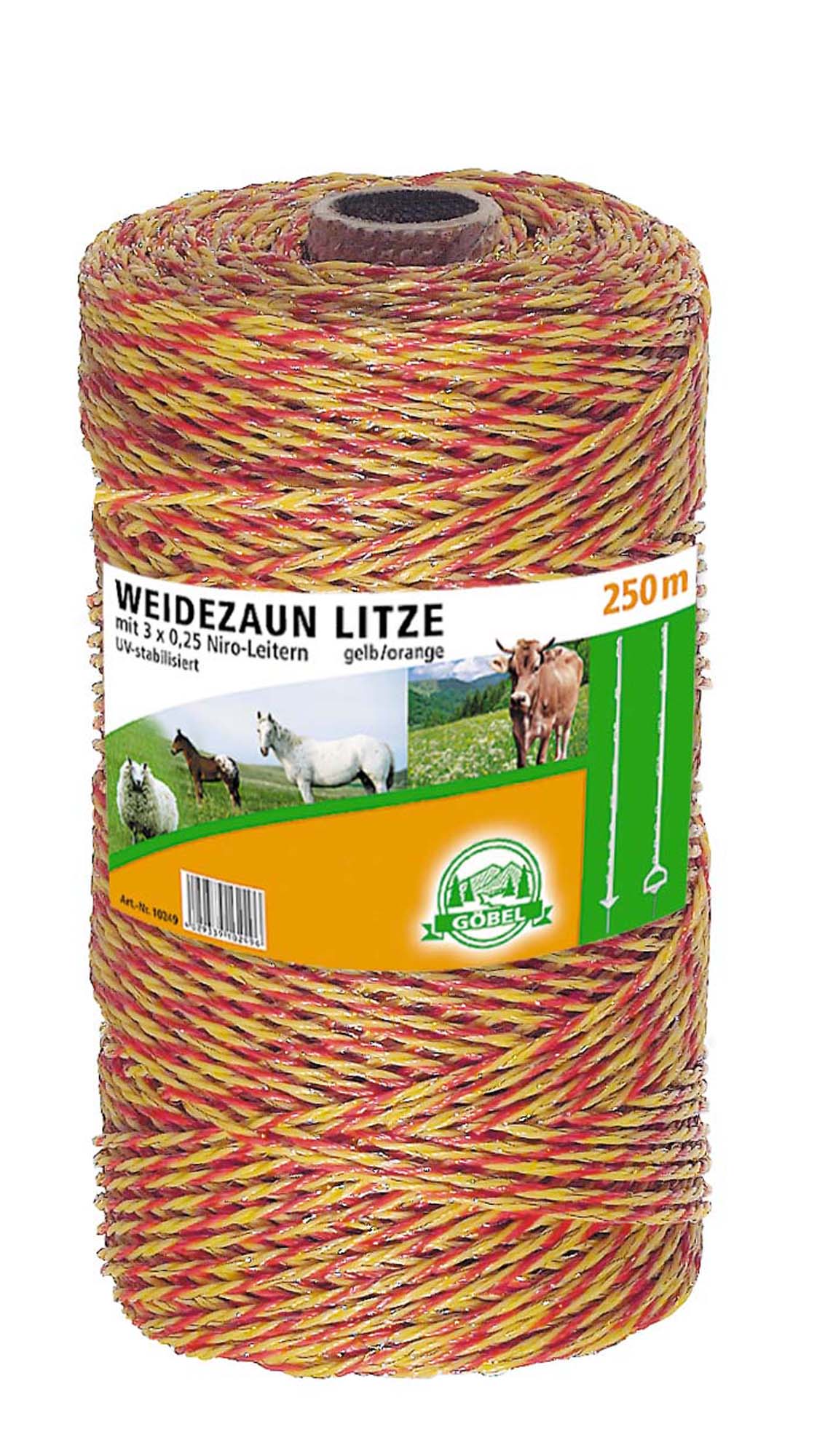 Jumbo-Kunststofflitze 250m 3 x 0,25 Niro g/o