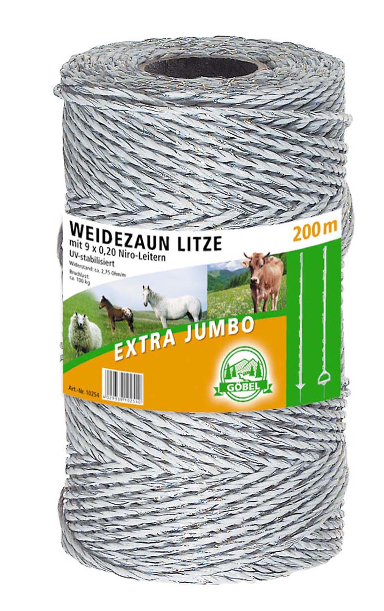 Extra Jumbo Kunststofflitze 200m 9 x 0,20Niro