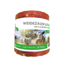 Kunststofflitze orange 500m 3 x 0,20 Niro