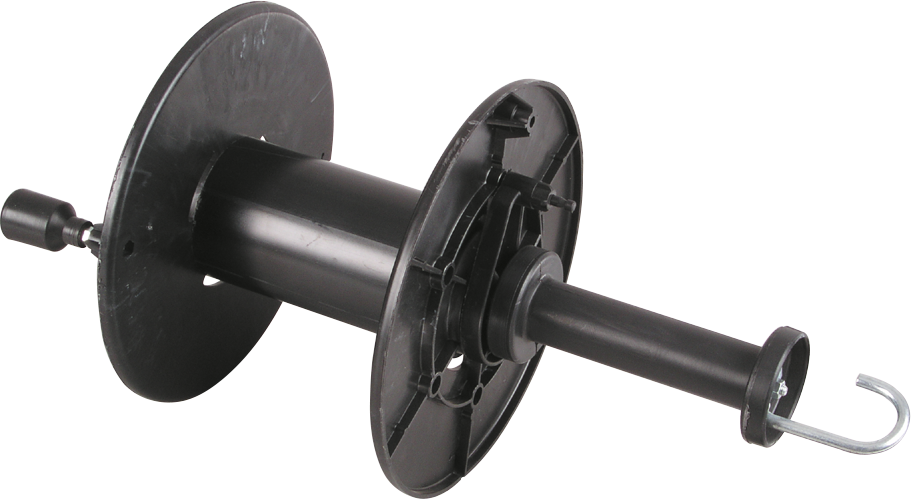 Haspel mit Handgriff, mit Arretierung, für bis zu 500 m Litze