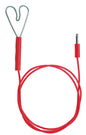 Zaunanschlusskabel rot Herz/Stecker