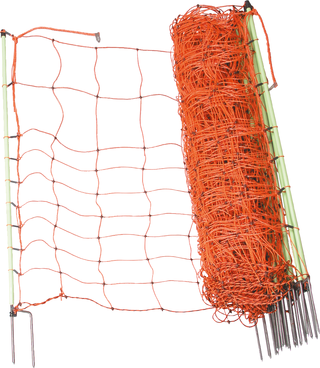 Elektrozaunnetz Ernteschutz, 65 cm hoch mit Doppelspitze, 50 m