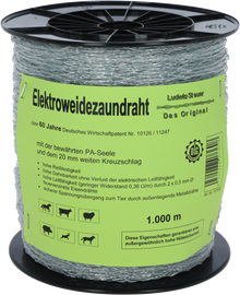 Spezial-Kunststoffdraht, transparent, Nylonseele, 2 verz. Drähte, 1000 m Rolle