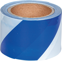 Signalband blau-weiß, beidseitig bedruckt, 100 m Rolle