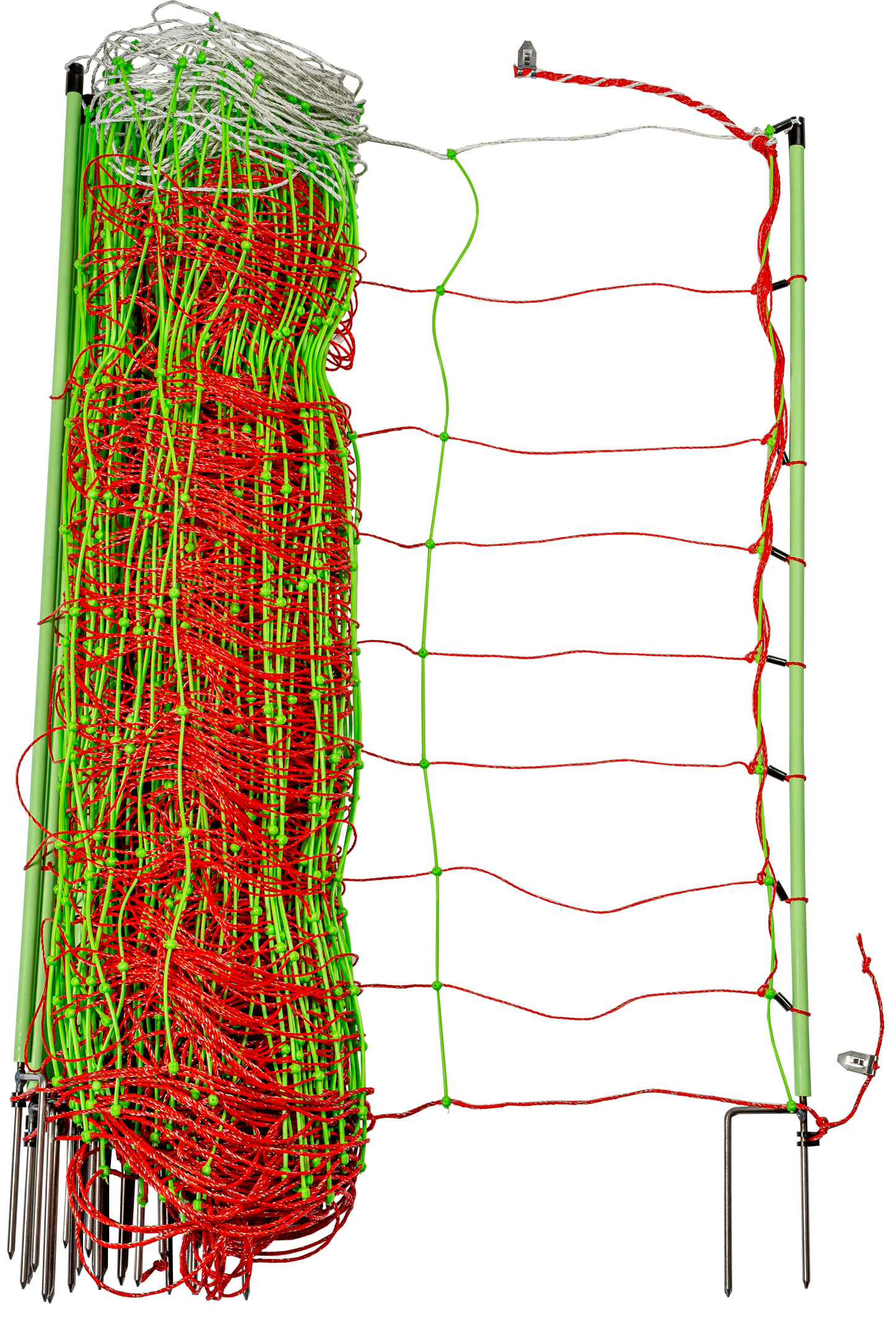 TornadoXL-Elektrozaunnetz Kombi mit Erdleiter